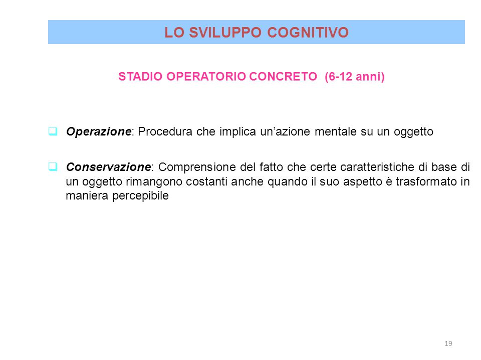 Stadio preoperatorio. ppt video online scaricare